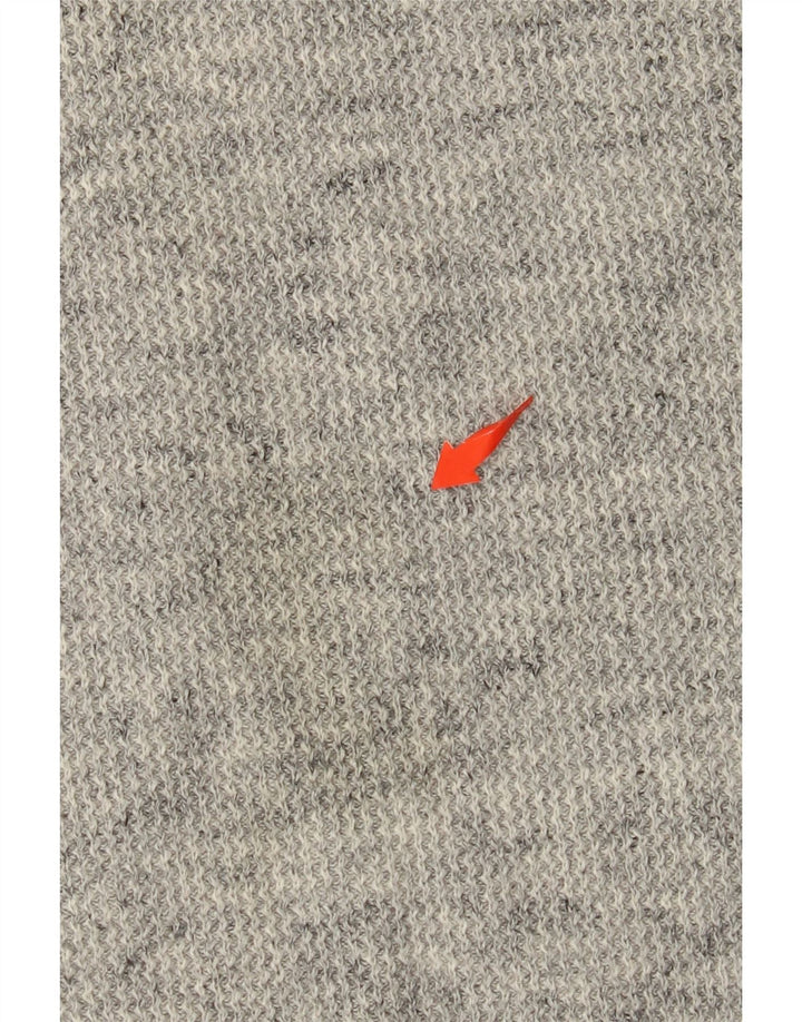 SUPERDRY Jersey de cuello redondo para hombre, talla 3XL, algodón moteado gris