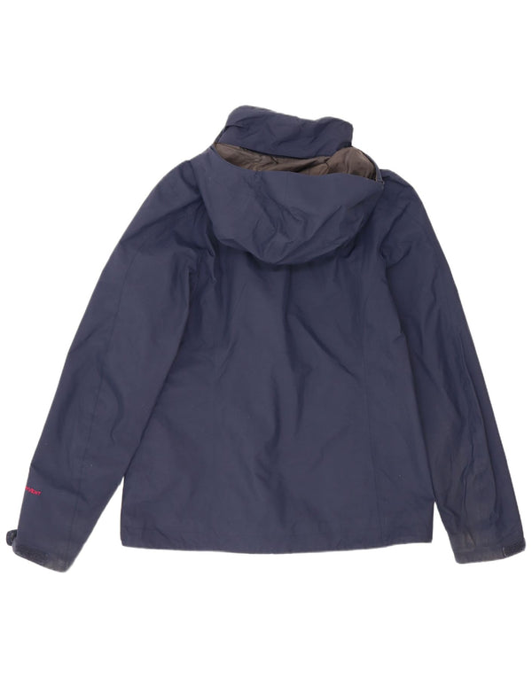 The North Face Chaqueta impermeable extragrande con capucha para mujer UK 10 Small Azul marino