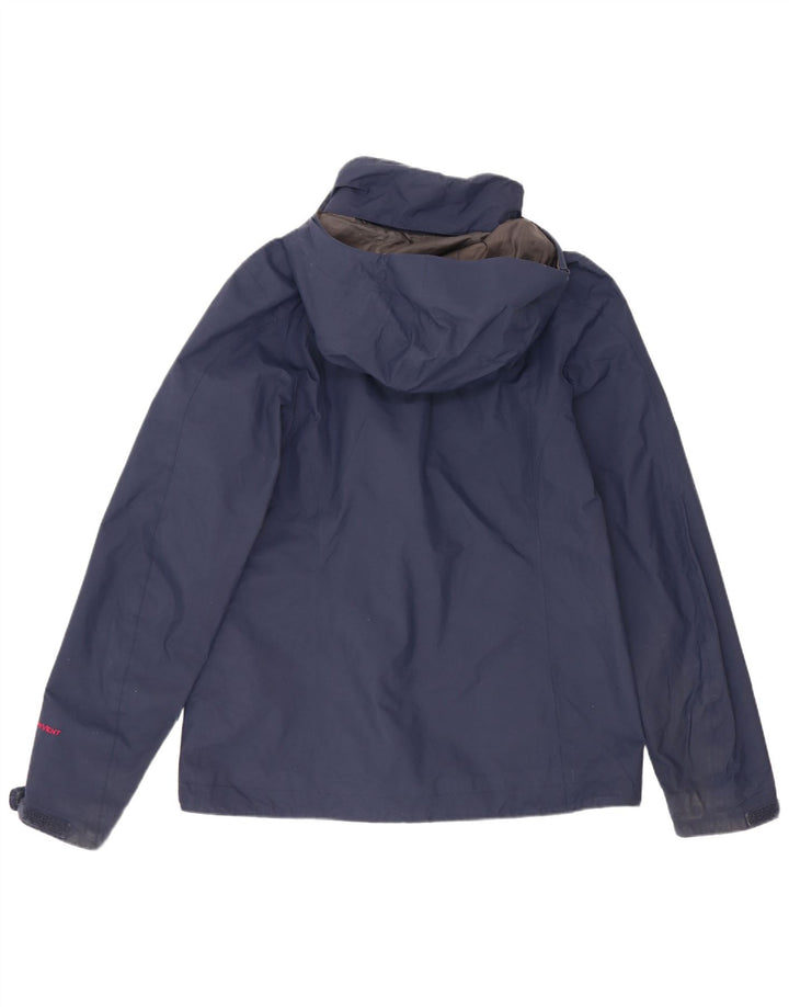 The North Face Chaqueta impermeable extragrande con capucha para mujer UK 10 Small Azul marino