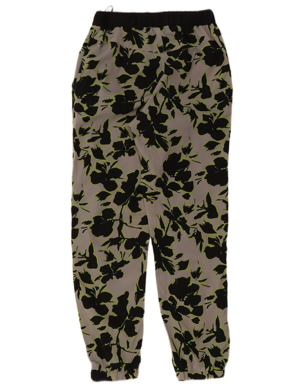 Topshop Joggers para Mujer Pantalones Casuales UK 8 Small W28 L27 Gris Floral