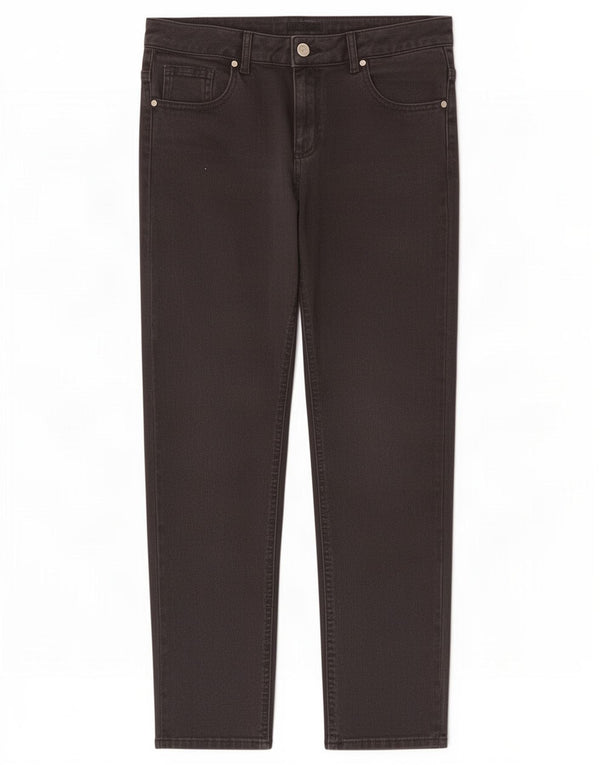 Hobbs Jeans rectos para mujer UK 12 Medium W30 L26 Algodón negro