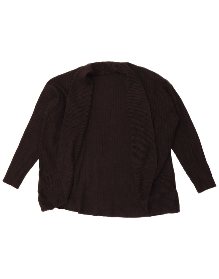 Marks & Spencer Suéter tipo cárdigan abierto Per Una para mujer UK 46 Grande Negro