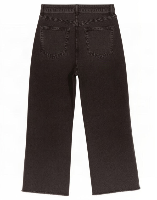 Topshop Jeans de pierna ancha y cintura alta para mujer W26 L24 gris