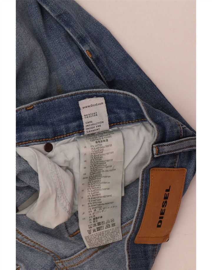 Diesel Mujer D-Mihtry Vaqueros Rectos W32 L30 Algodón Azul
