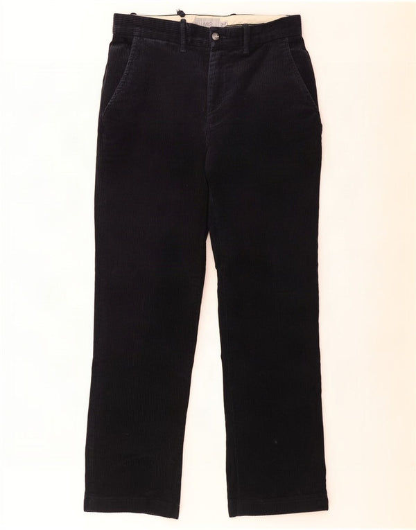 Marks & Spencer Pantalones rectos de pana para hombre W30 L28 Algodón azul marino