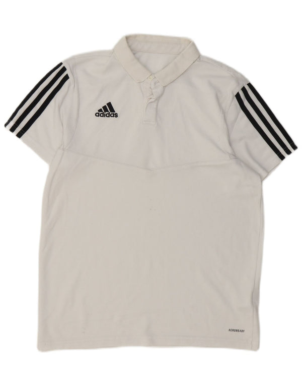 Adidas Polo Aeroready para Hombre Algodón Blanco Mediano