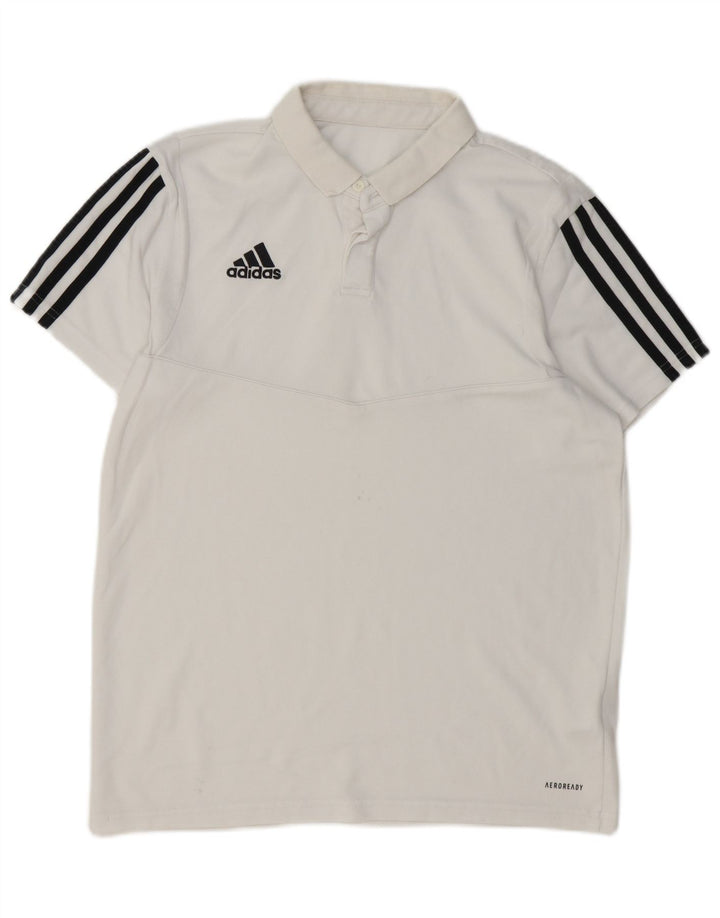 Adidas Polo Aeroready para Hombre Algodón Blanco Mediano