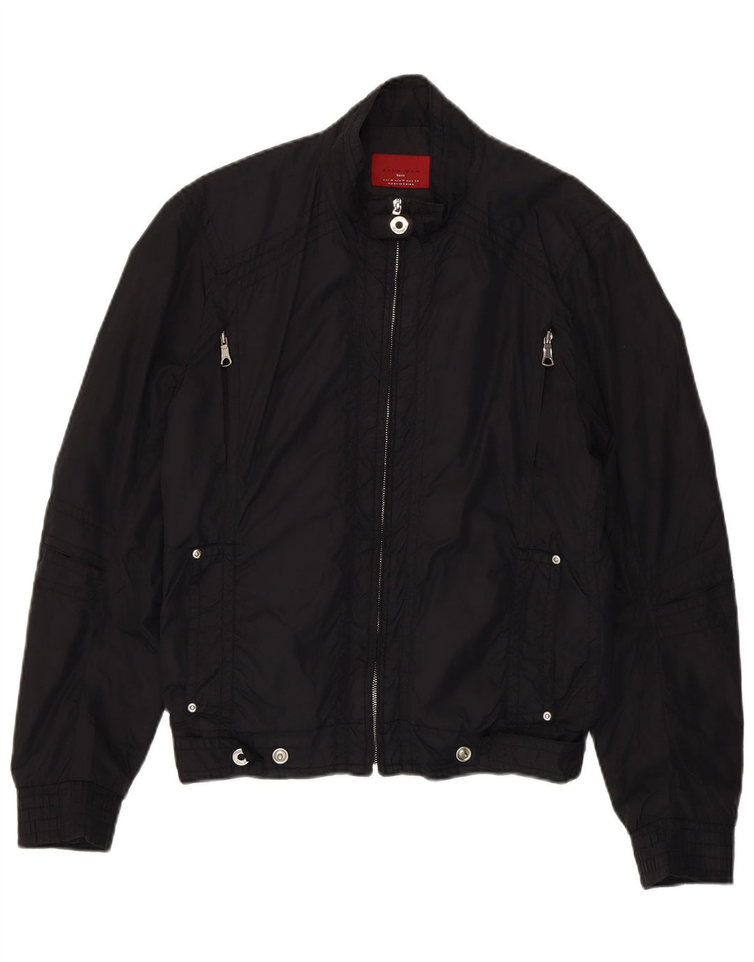 ZARA Chaqueta utilitaria para hombre UK 38 Medium Black