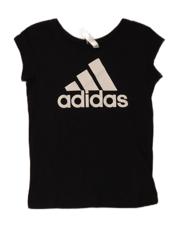 Adidas Camiseta gráfica para mujer Top UK 4/6 XS Algodón negro
