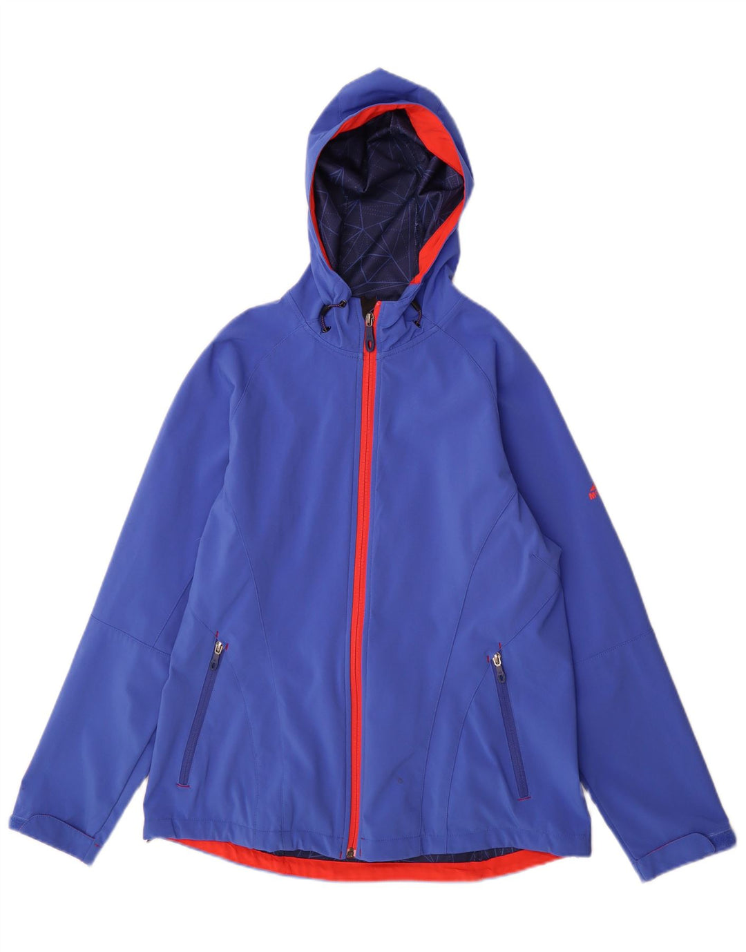 MC Kinley Chaqueta impermeable con capucha para mujer UK 46 Poliéster azul grande