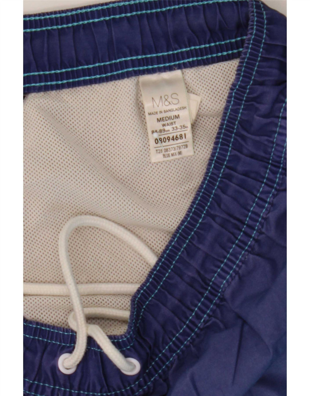 Bañador para hombre Marks & Spencer Poliéster color block en azul medio