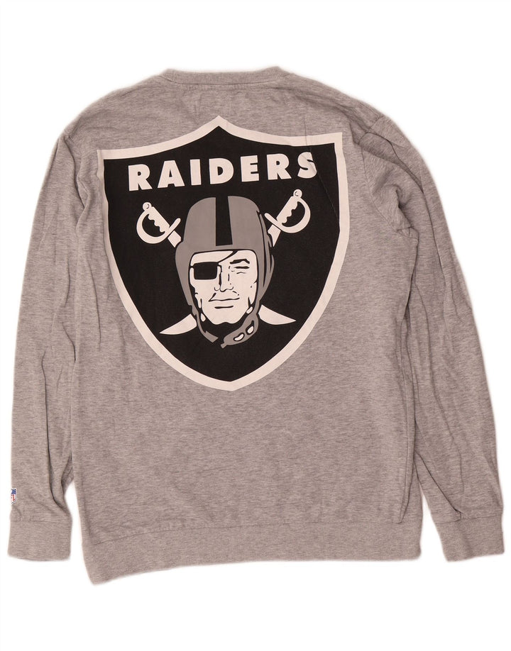 Only & Sons Hombre Sudadera Con Gráfico Raiders Jumper Gris Medio Colorblock