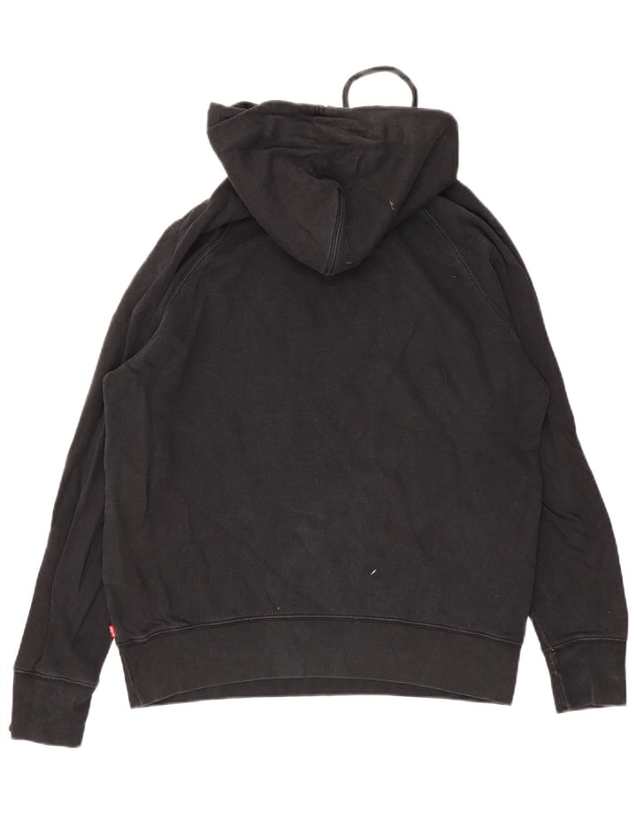Levi's Hombre Sudadera Con Capucha Gráfica Jersey De Algodón Negro Mediano