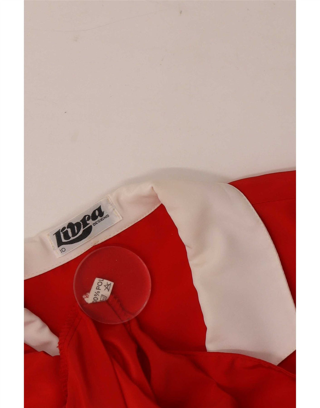 Libra Blusa de manga 3/4 para mujer UK 40 Small Red Colourblock Poliéster
