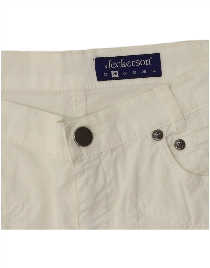 Jeckerson Bermudas para Mujer W26 Small White Cotton