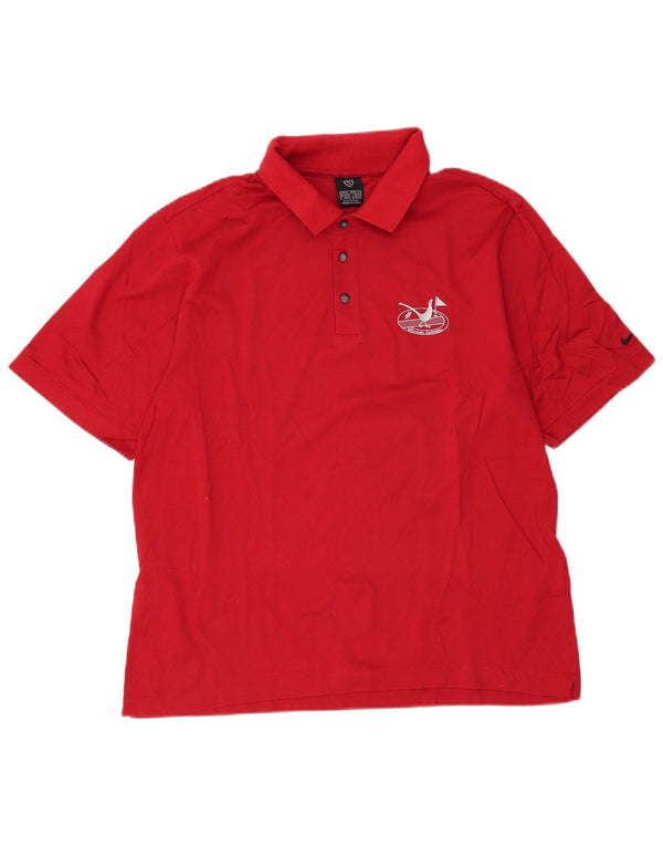 Polo Nike para hombre UK 39/41 Algodón rojo mediano