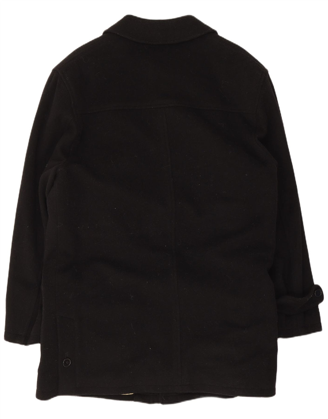 Abrigo Pierre Cardin para hombre IT 50 grande de lana negra