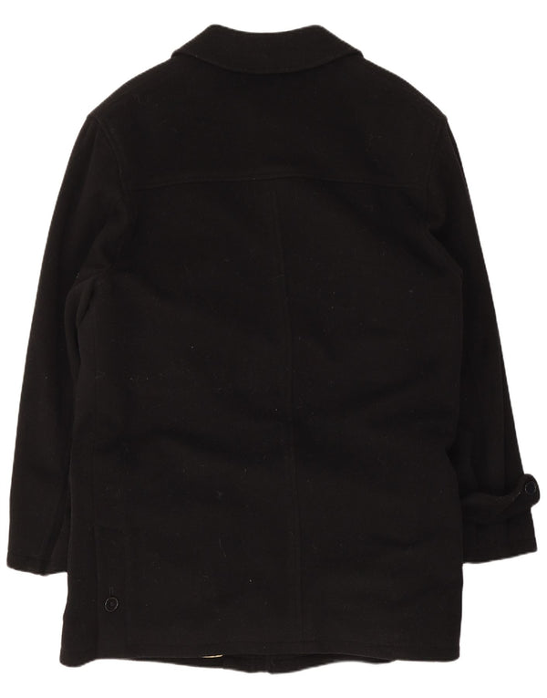 Abrigo Pierre Cardin para hombre IT 50 grande de lana negra