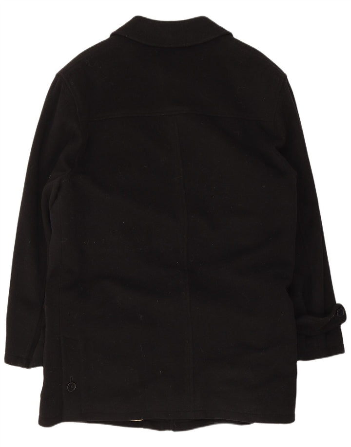 Abrigo Pierre Cardin para hombre IT 50 grande de lana negra