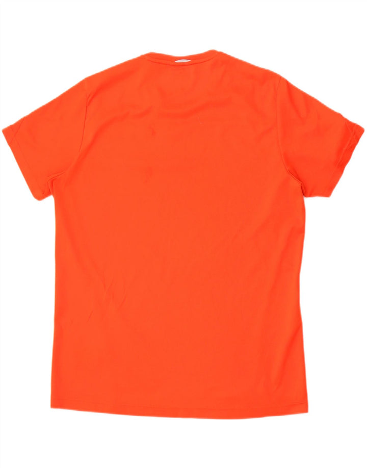 Adidas Mens Climalite Camiseta Top Grande Naranja Poliéster