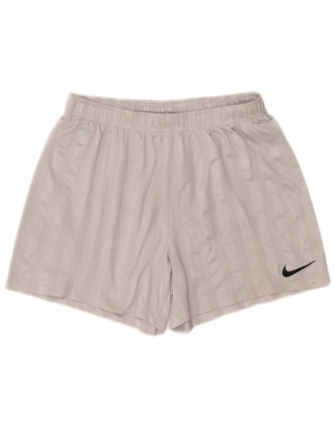 Nike Pantalones cortos deportivos Dri Fit para hombre XL Poliéster a rayas grises