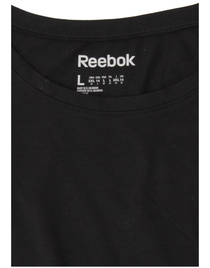 Reebok - Camiseta para mujer, talla 40, talla M, color negro
