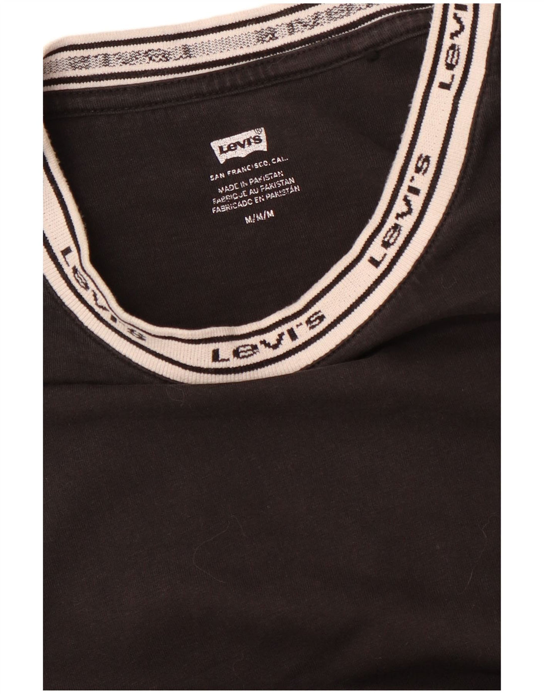 LEVI'S Camiseta gráfica para mujer Top UK 44 Medium Black