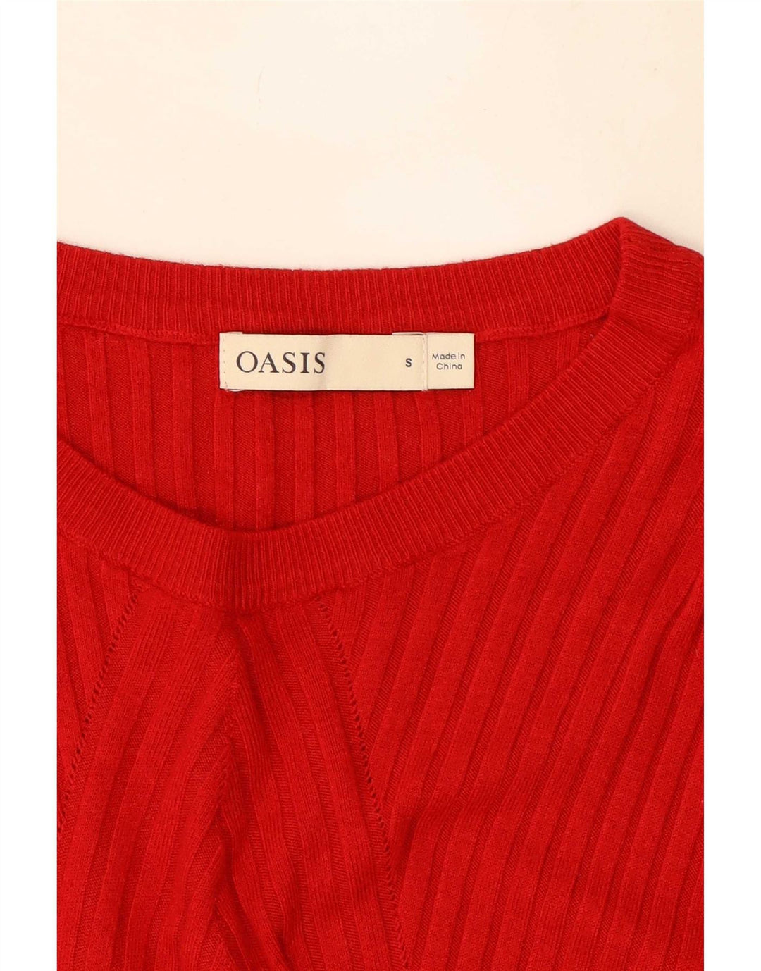 Vestido tipo jersey maxi para mujer Oasis UK 8 Small Rojo