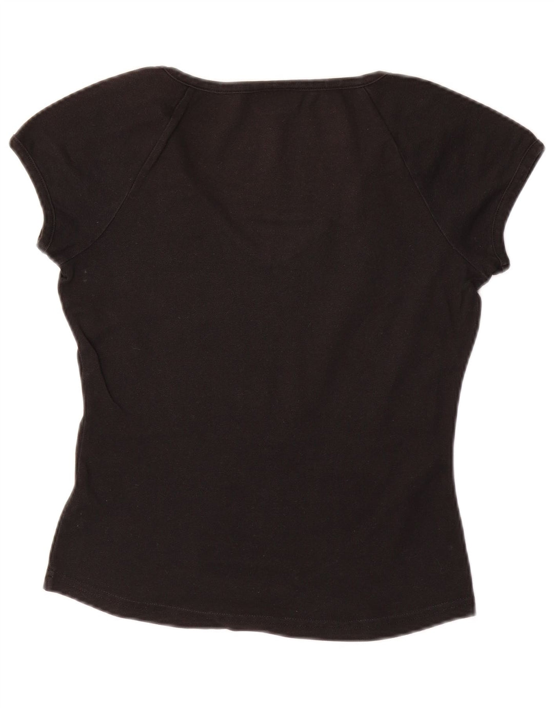 LACOSTE Camiseta Mujer Talla Superior 38 Mediano Negro Algodón