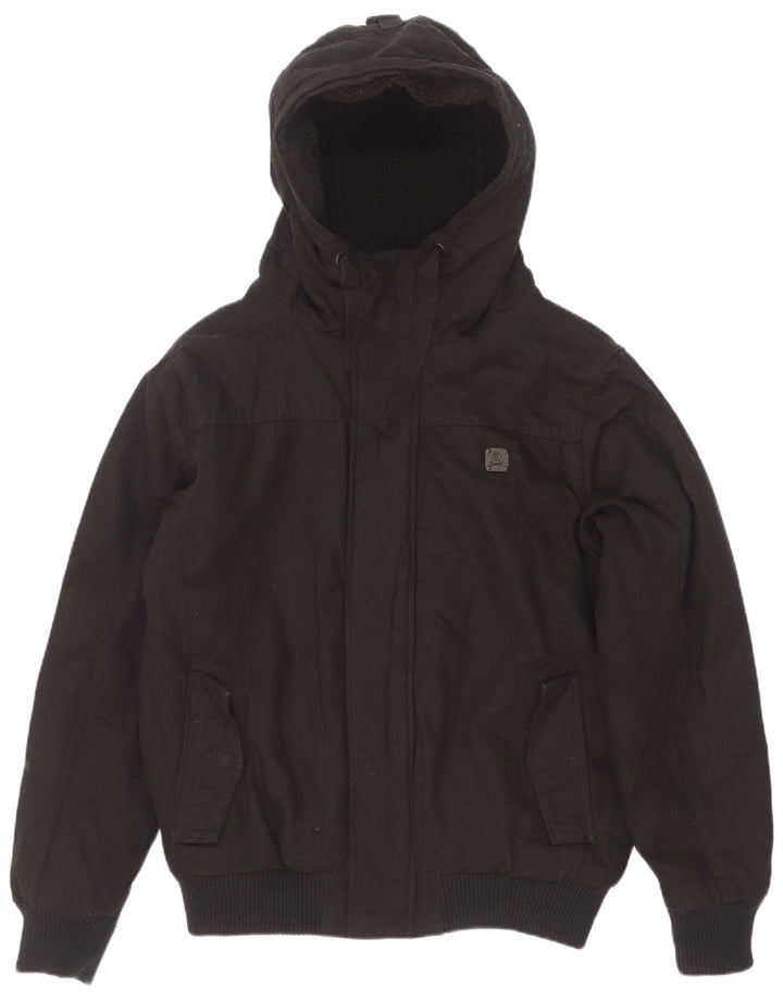 Brandit Chaqueta Bomber Acolchada Con Capucha Para Hombre UK 38 Medium Negro Poliéster