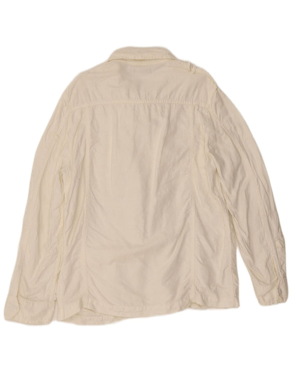 Camisa Militar Ferre Hombre Mediana Blanca