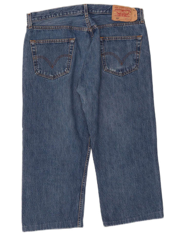 Levi's Mens 501 Capri Jeans W36 L21 Algodón Azul