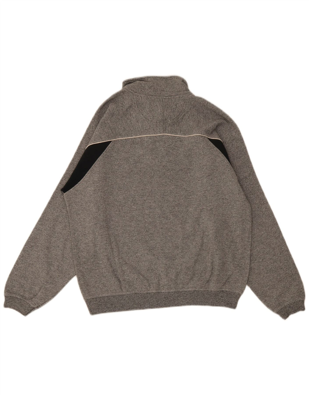 Champion Sudadera Con Cremallera En El Cuello Jersey De Algodón Gris Medio Con Bloques De Color