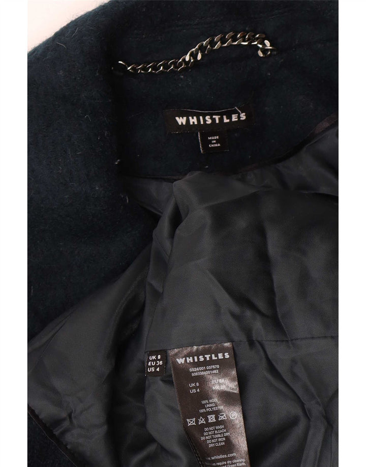 Whistles Abrigo extragrande para mujer Reino Unido 8 Pequeño Lana azul marino