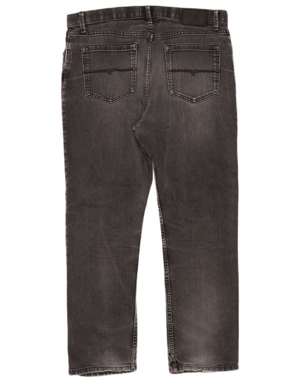 Marks & Spencer Vaqueros cónicos para hombre W36 L29 Algodón gris