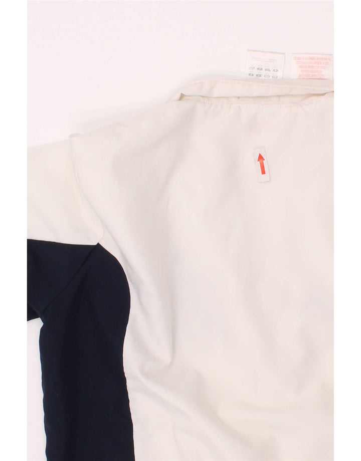 Adidas - Chaqueta de chándal para niño, 7-8 años, color blanco, poliéster