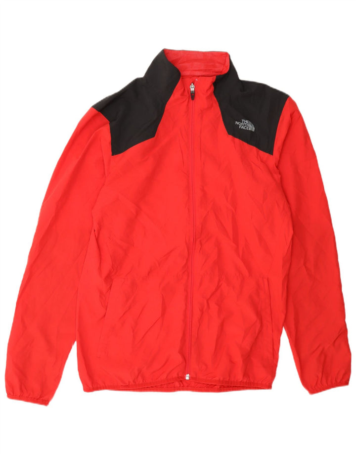 The North Face Chaqueta de chándal para hombre, talla pequeña, color rojo, poliéster