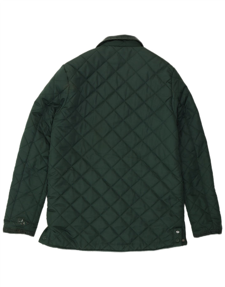 Pierre Cardin Chaqueta acolchada para hombre UK 38 Poliéster verde medio