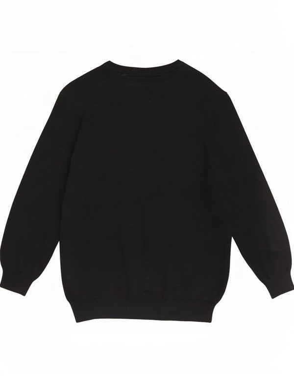JP 1880 Jersey con cuello barco para hombre, talla 4XL, algodón negro