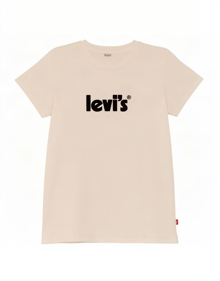 Levi's Camiseta gráfica para hombre Top Small White Cotton