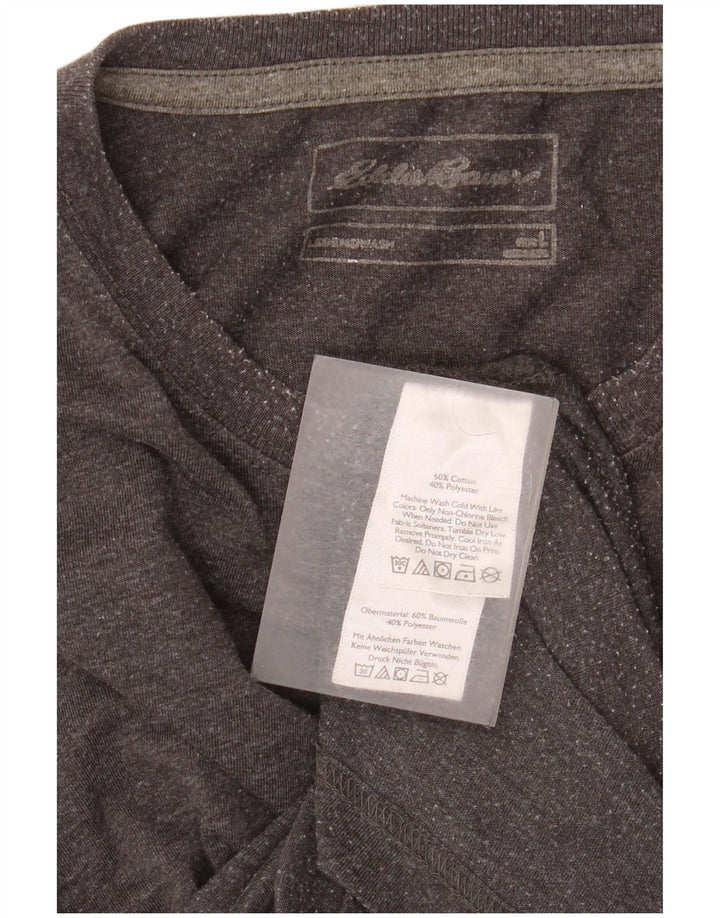 Eddie Bauer - Camiseta para hombre, talla grande, algodón gris