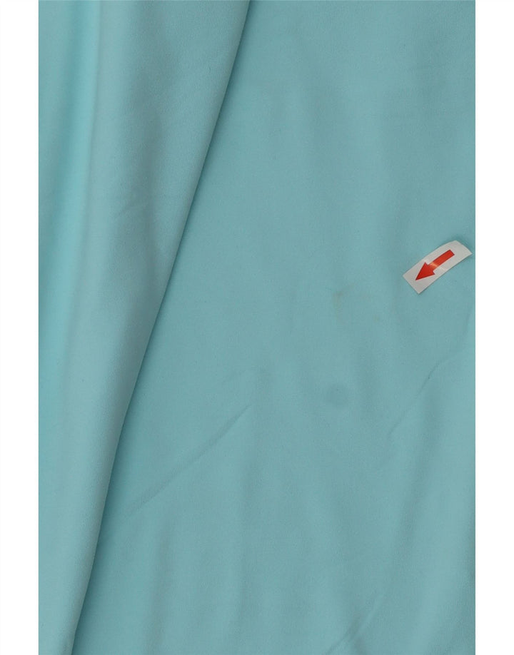 NIKE Camiseta con capucha Dri Fit para mujer, manga larga, UK 10, poliéster azul pequeño
