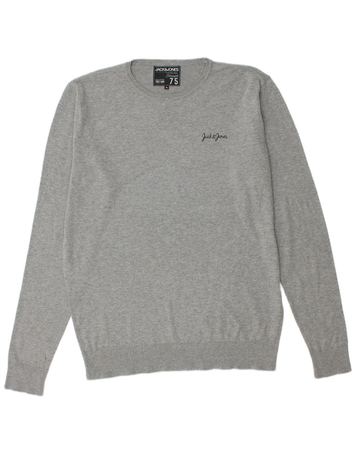 Jack & Jones Jersey De Cuello Redondo Para Hombre XL Gris Moteado