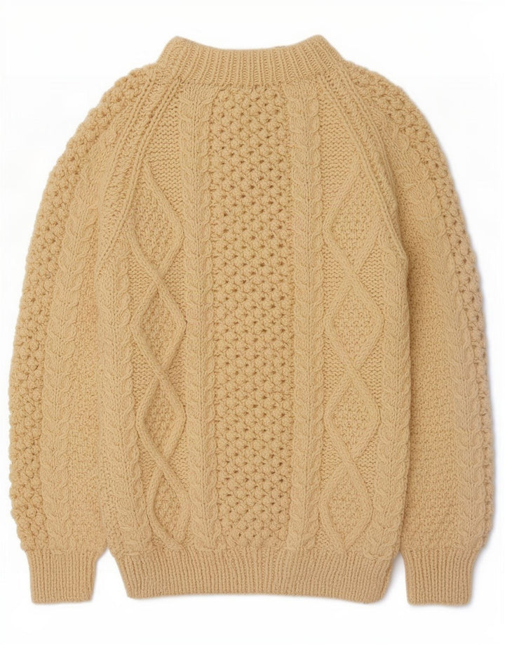 Vintage hombres tortuga cuello jumper suéter grande de blanco