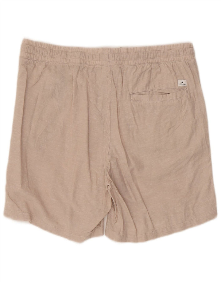 Jack & Jones Mens Chino Shorts Medium W32 Algodón Gris