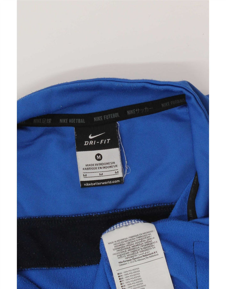 Nike Hombre Dri Fit Graphic Pullover Chándal Top Azul Medio Colorblock