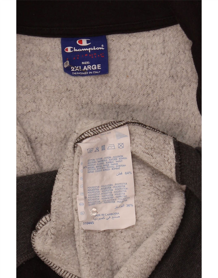Champion Chaqueta de chándal para hombre 2XL Algodón moteado gris
