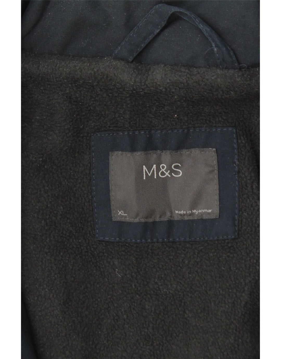 Marks & Spencer Chaqueta cortavientos con capucha para hombre UK 42 XL Azul marino