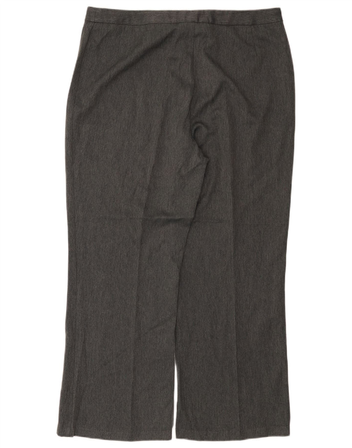 Pantalones de traje rectos para mujer Marks & Spencer W36 L28 gris en espiga