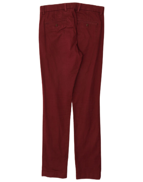 Pantalones chinos ajustados para hombre Gap W30 L32 Algodón burdeos